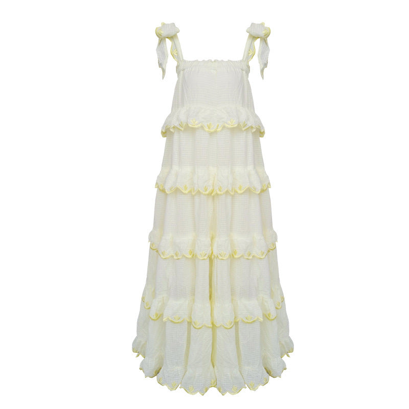 Women's Fashion Casual Resort Style Solid Color Dress