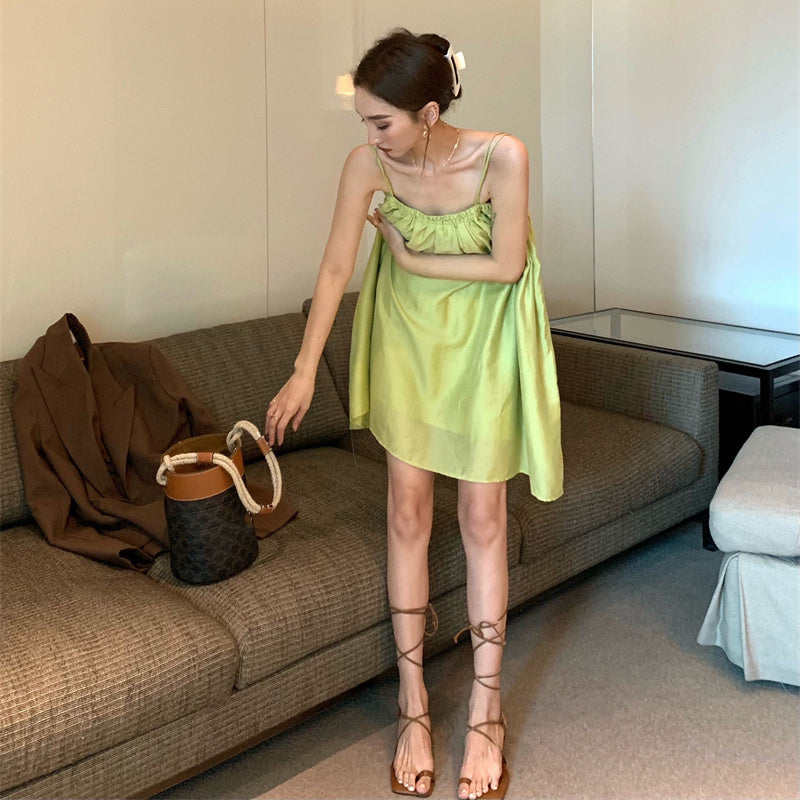 Fairy Suspender Dress Resort Style Tube Top