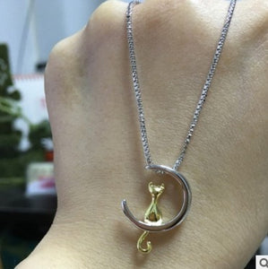 Women Chain Link Necklaces Trendy Round White Big Cubic Zirconia Charm Necklace For Women Girl Gift Jewelry