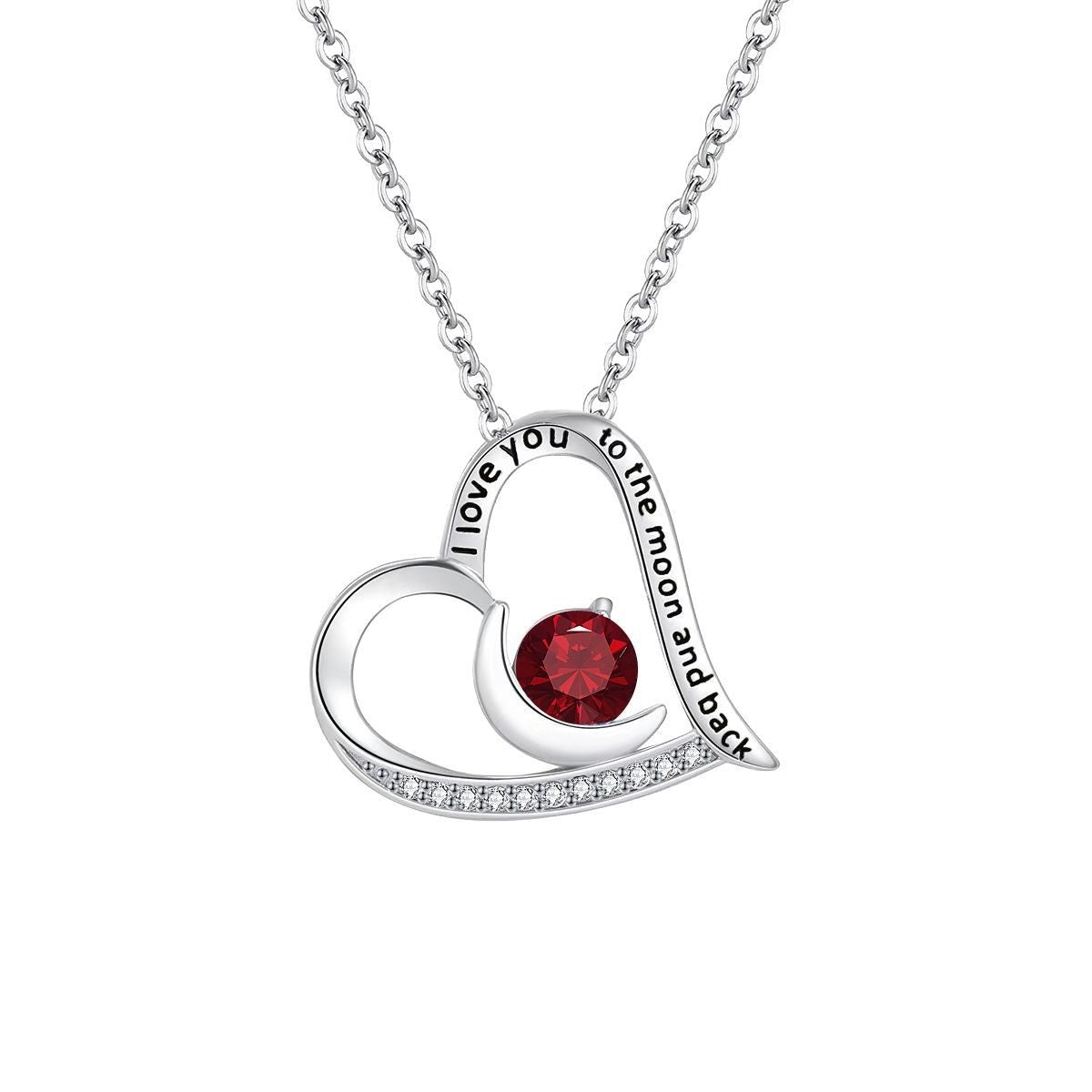 High-end Ornament Heart-shaped Pendant Necklace