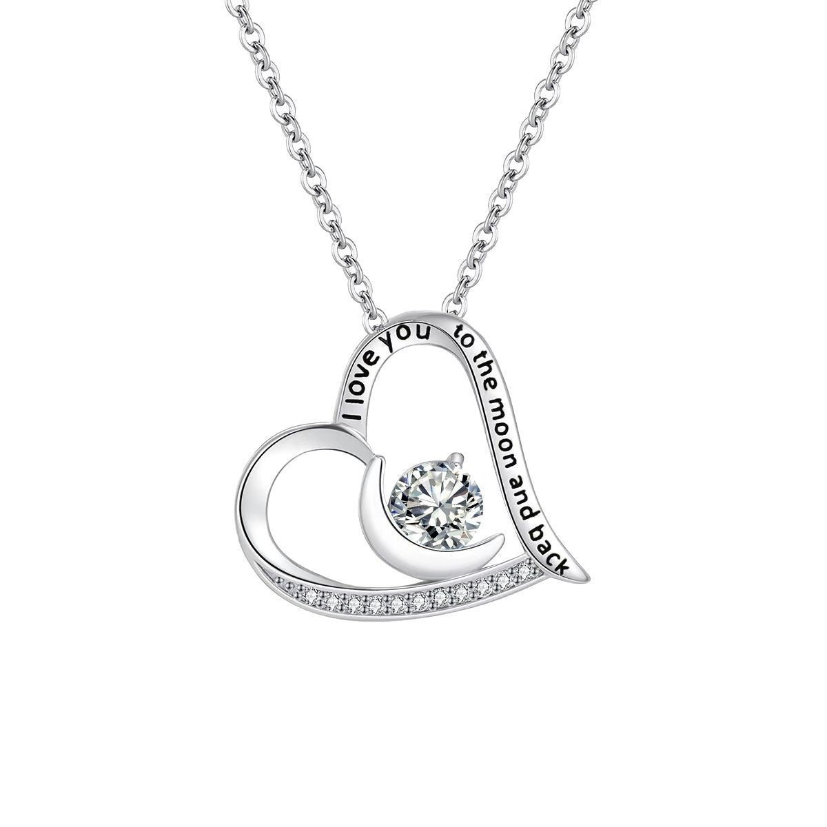 High-end Ornament Heart-shaped Pendant Necklace