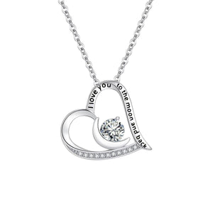 High-end Ornament Heart-shaped Pendant Necklace