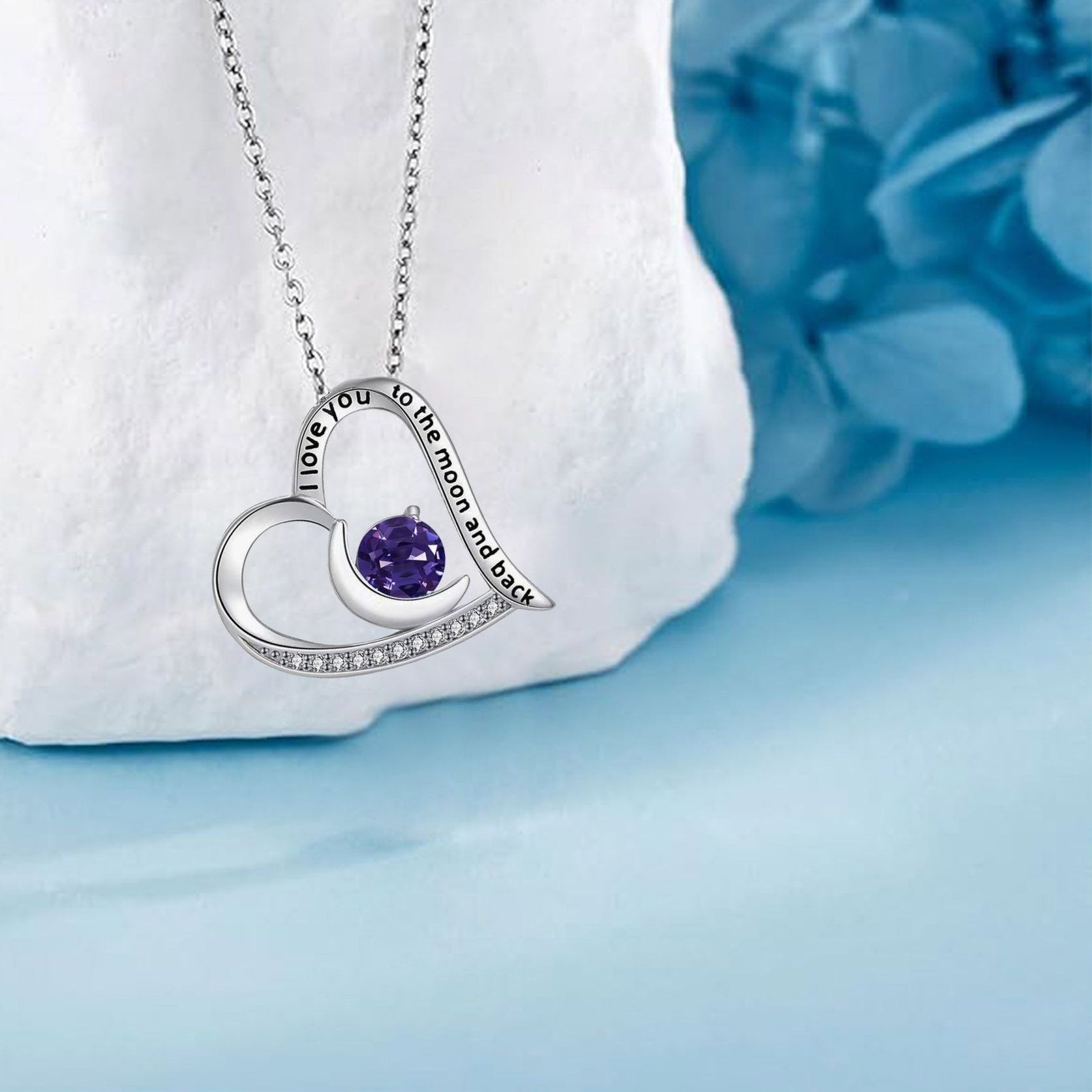 High-end Ornament Heart-shaped Pendant Necklace