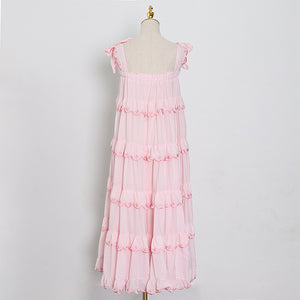 Women's Fashion Casual Resort Style Solid Color Dress