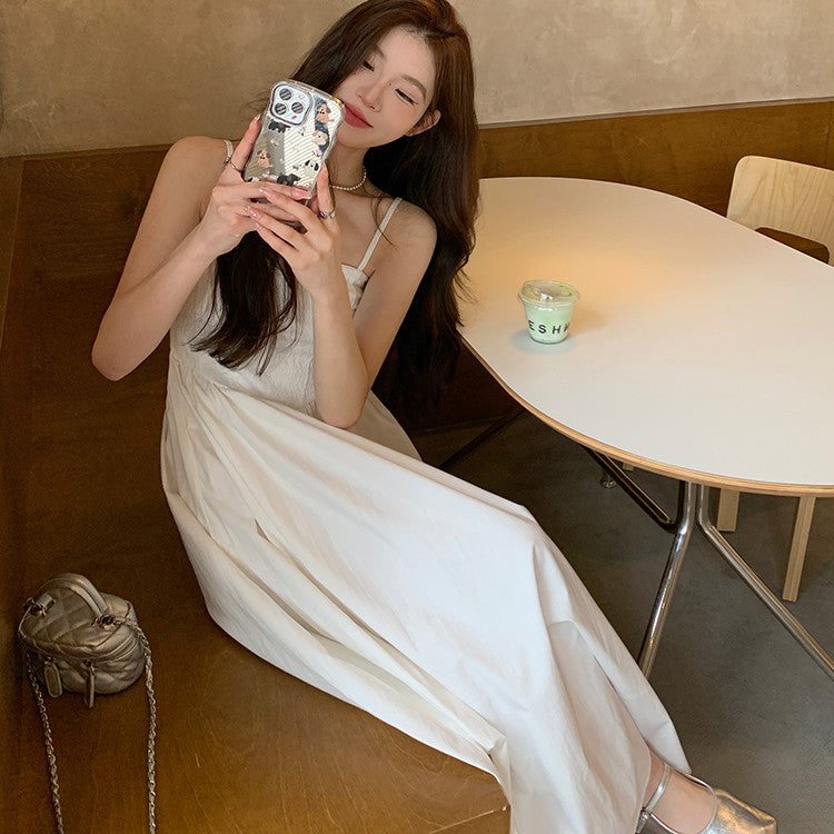 Women's Temperament Waist-slimming Resort Style Dress