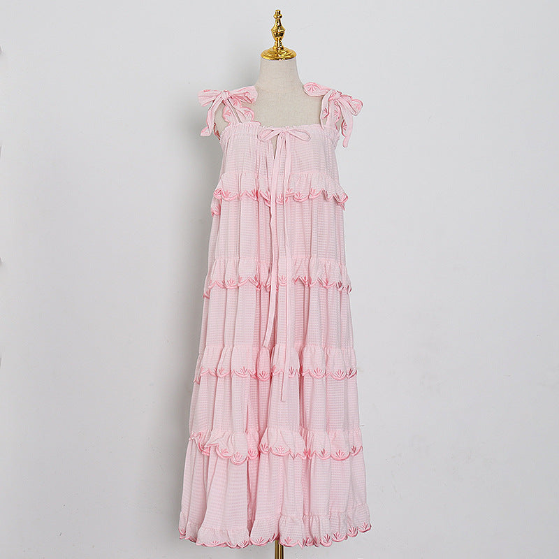 Women's Fashion Casual Resort Style Solid Color Dress