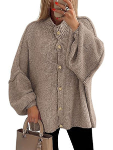 Autumn And Winter College Style Lazy Knitted Women's