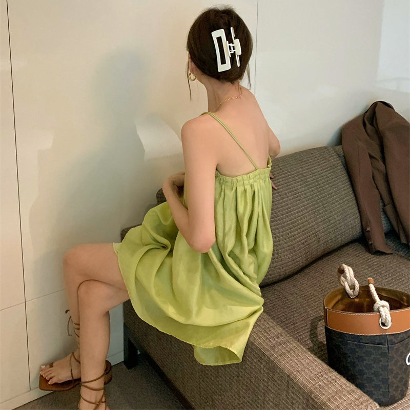 Fairy Suspender Dress Resort Style Tube Top