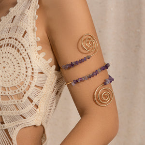 Gravel Ring Beaded Opening Bracelet
