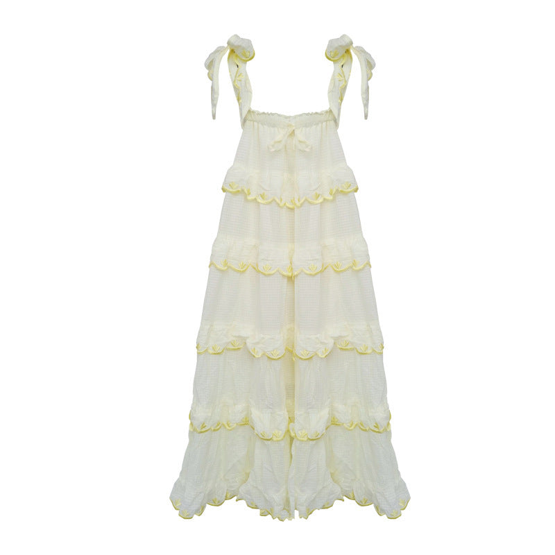 Women's Fashion Casual Resort Style Solid Color Dress