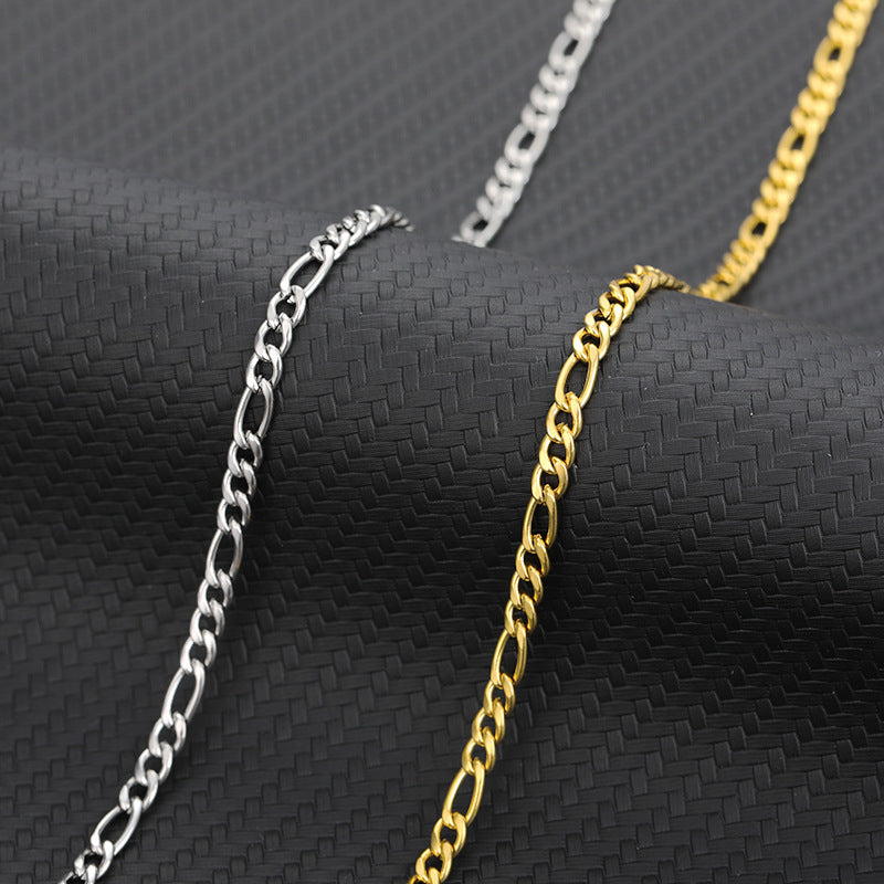 Handmade Diy Ornament Material Stainless Steel Cuban Necklaces Extension Chain